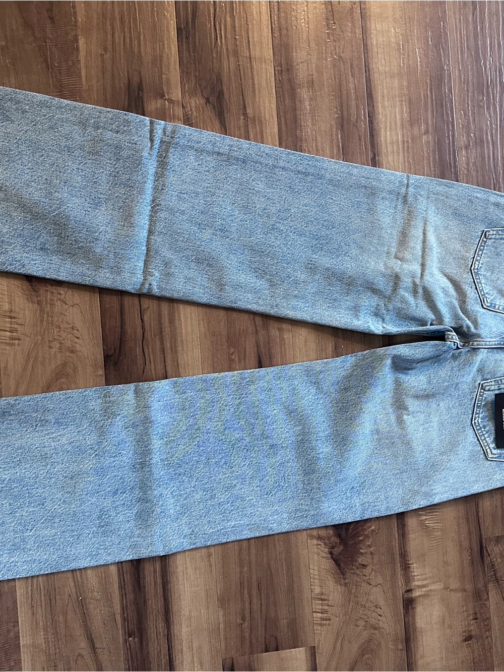 ❤️ NWT Anine Bing Hugh Mid-Rise Wide leg sz:25 💯 cotton rigid - Picture 11 of 11